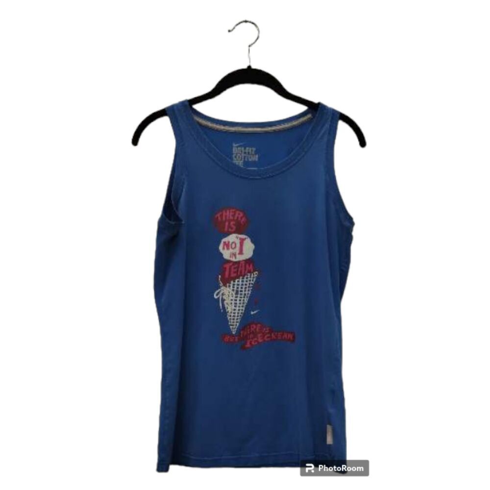 Nike Dri-Fit blue Ice Cream print tank top